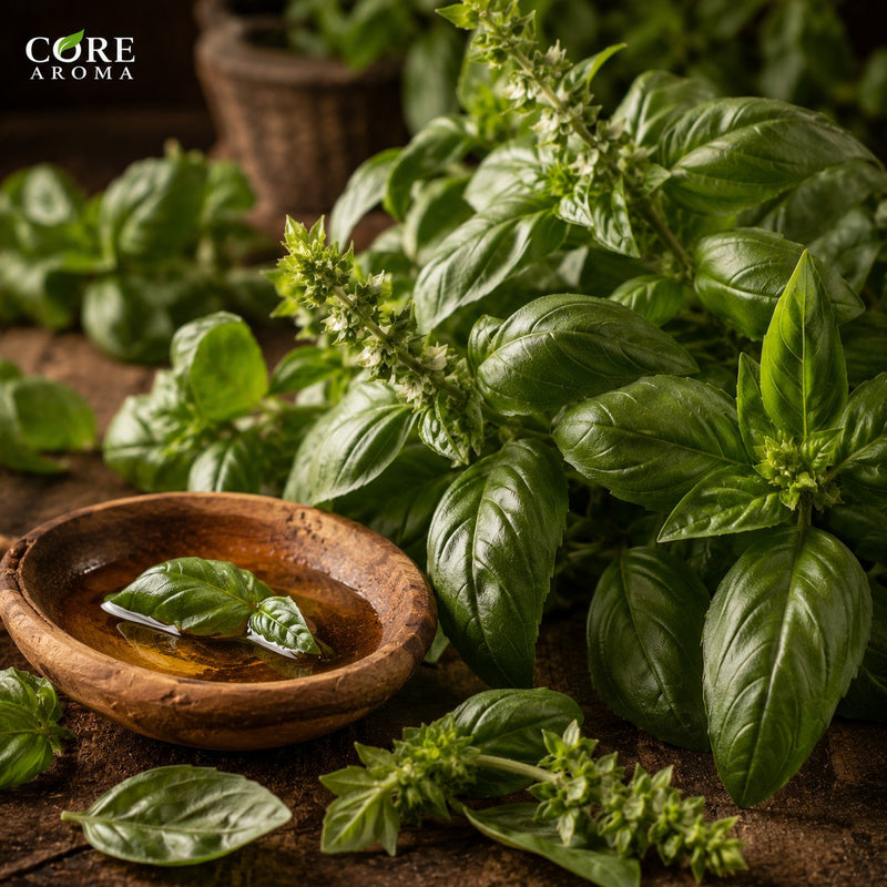 Basil Oil | Fresh, Herbal, Green & Spicy Basil Essential Oil