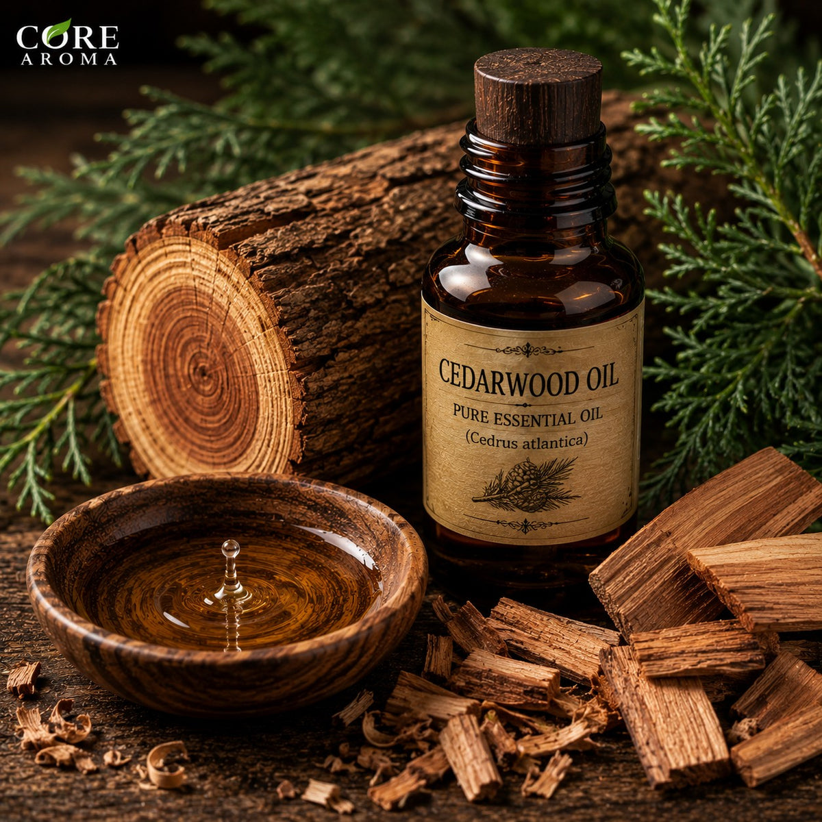 Cedarwood Oil | Dry, Woody, Warm & Earthy Cedarwood Essential Oil