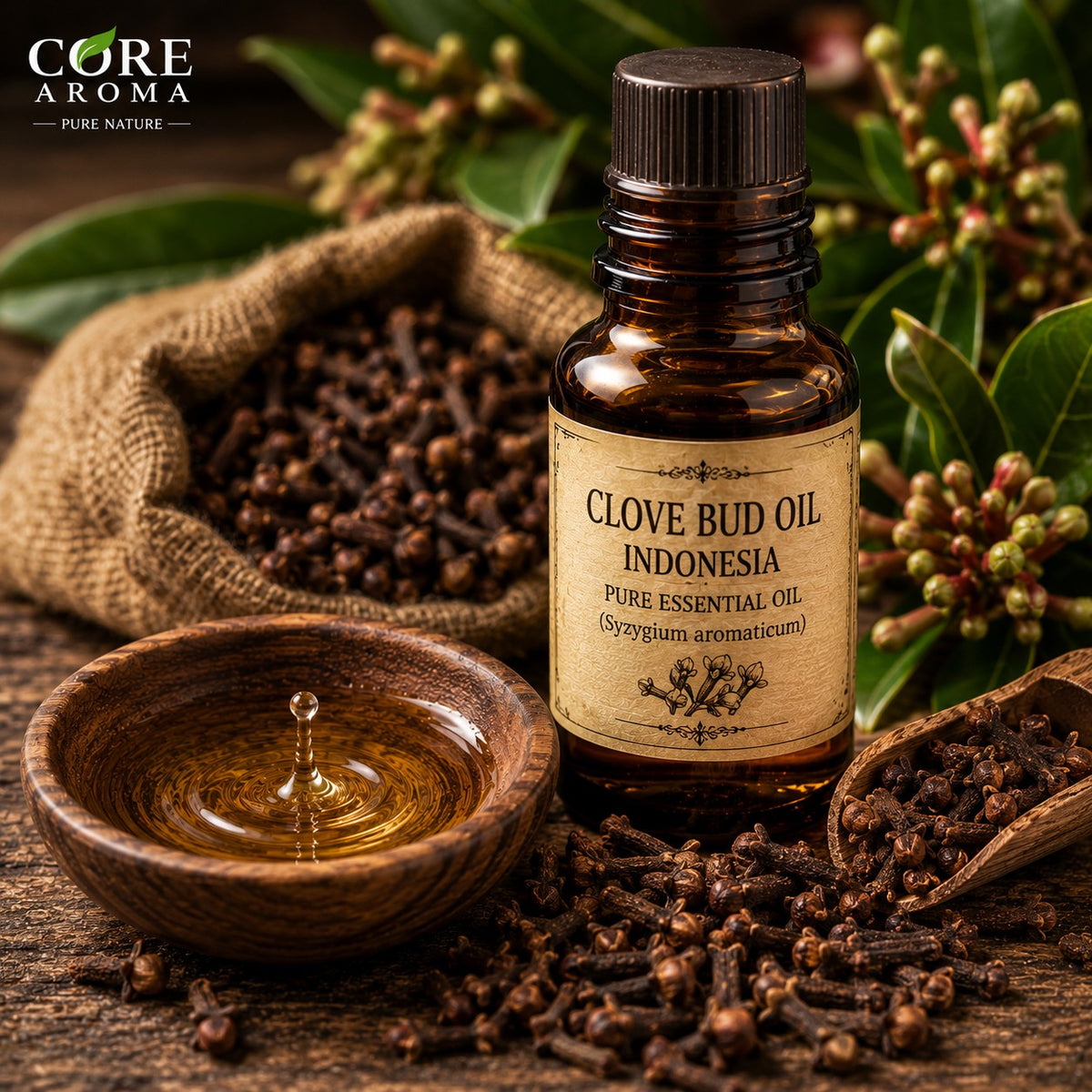 Clove Bud Oil Indonesia | Warm, Spicy, Sweet & Clove Essential Oil