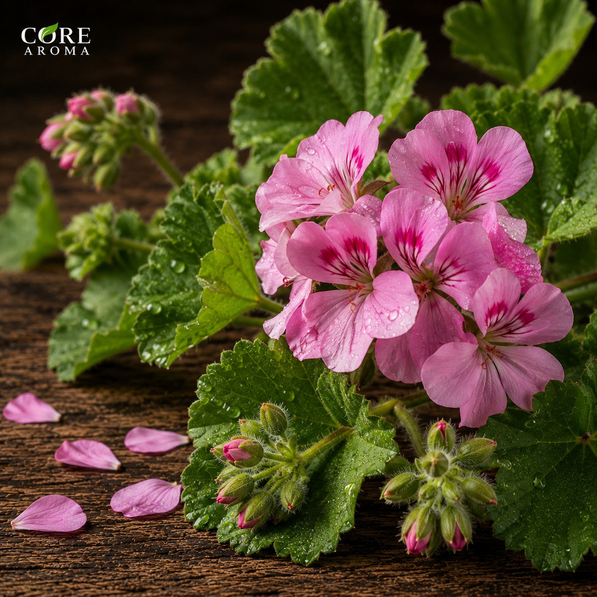 Geranium Bourbon Oil | Rosy, Green, Herbal & Fresh Geranium Essential Oil