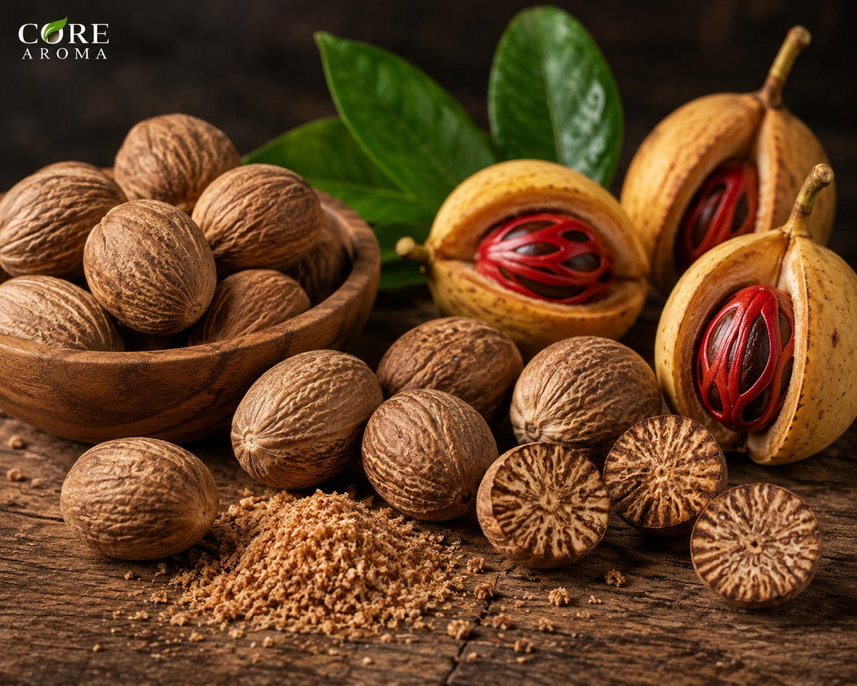 Nutmeg Oil | Warm, Spicy, Woody & Aromatic Nutmeg Essential Oil