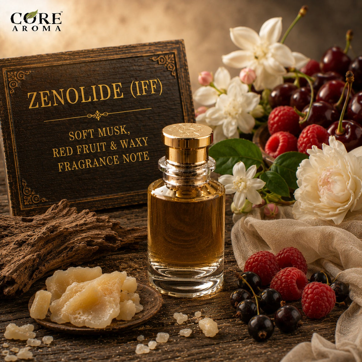 Zenolide (IFF) | Soft Musk, Red Fruit & Waxy Fragrance Note