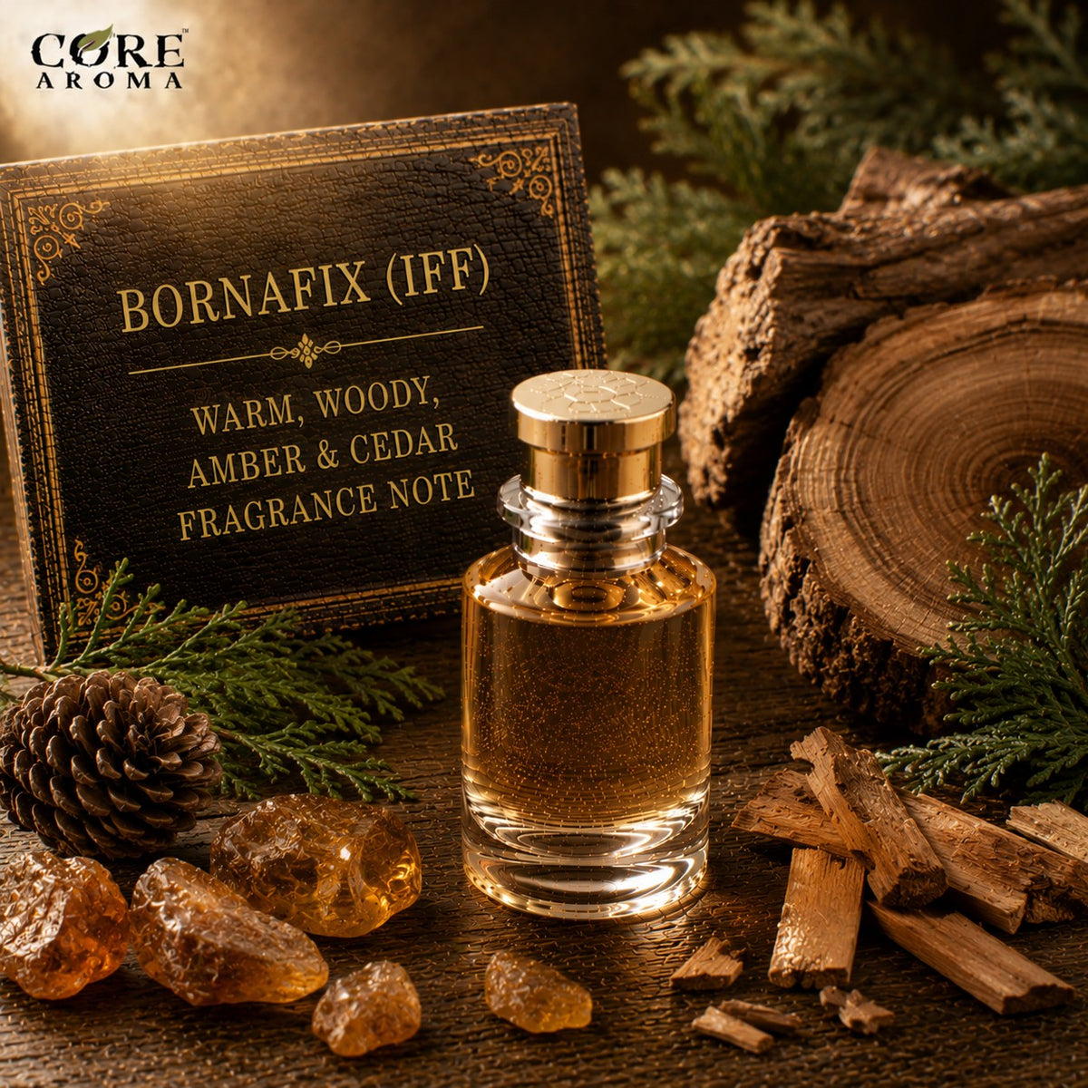 Bornafix (IFF) | Warm, Woody, Amber & Cedar Fragrance Note