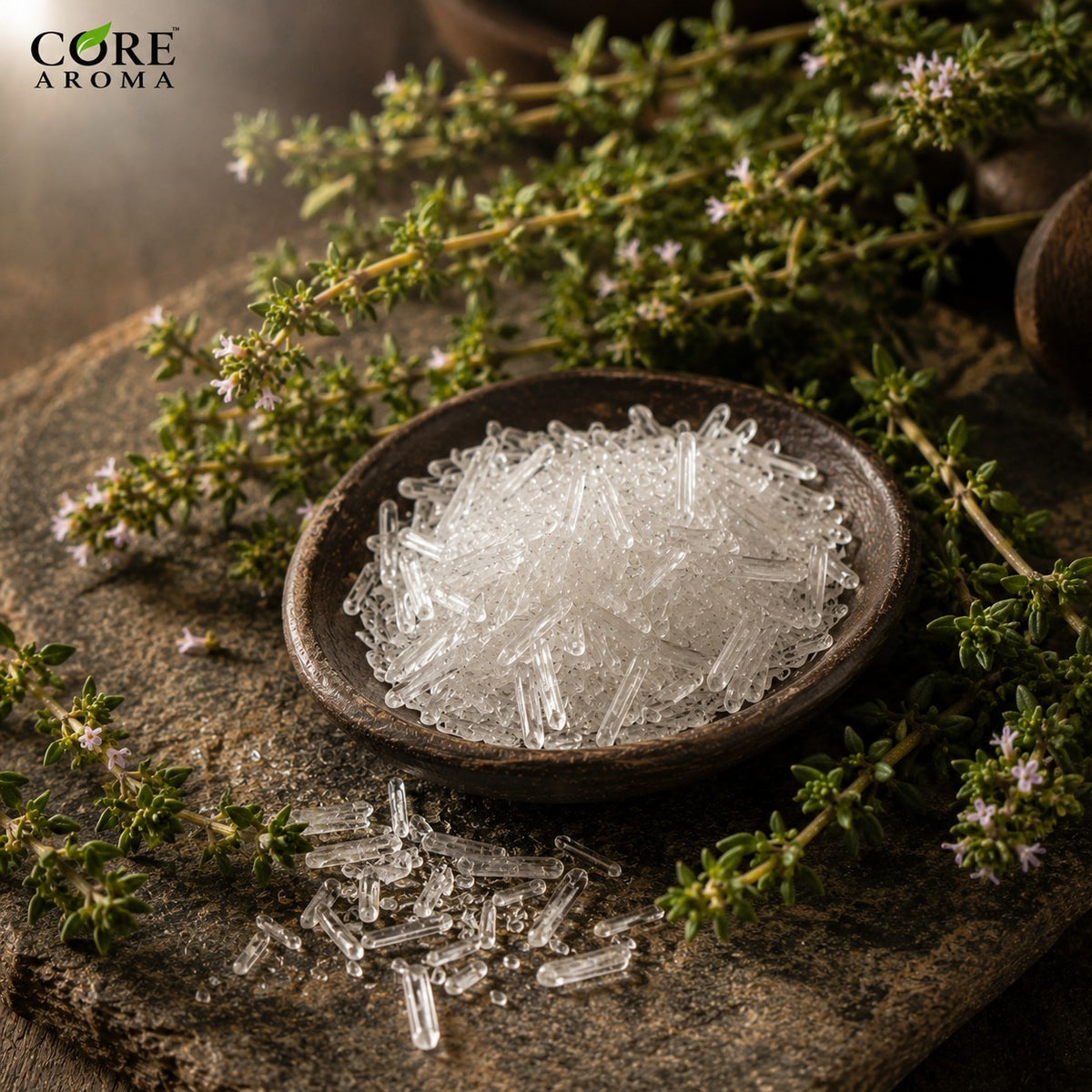 Thymol Crystals | Warm, Herbal, Spicy & Thyme-Like Aroma Chemical