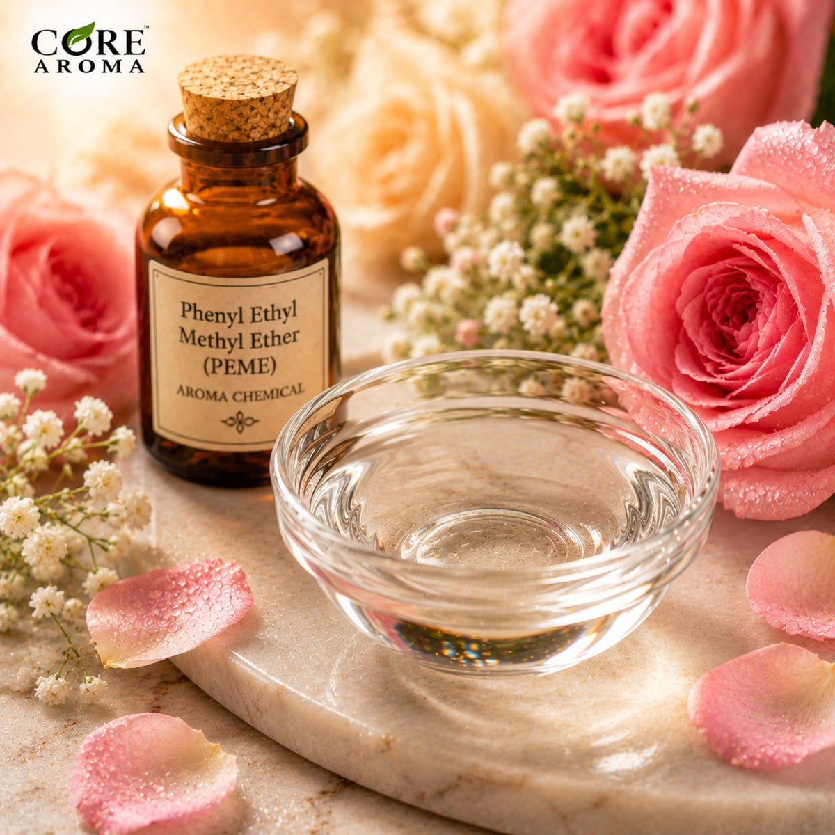 Phenyl Ethyl Methyl Ether / PEME Aroma Chemical | Floral, Rose, Honey & Powdery Note