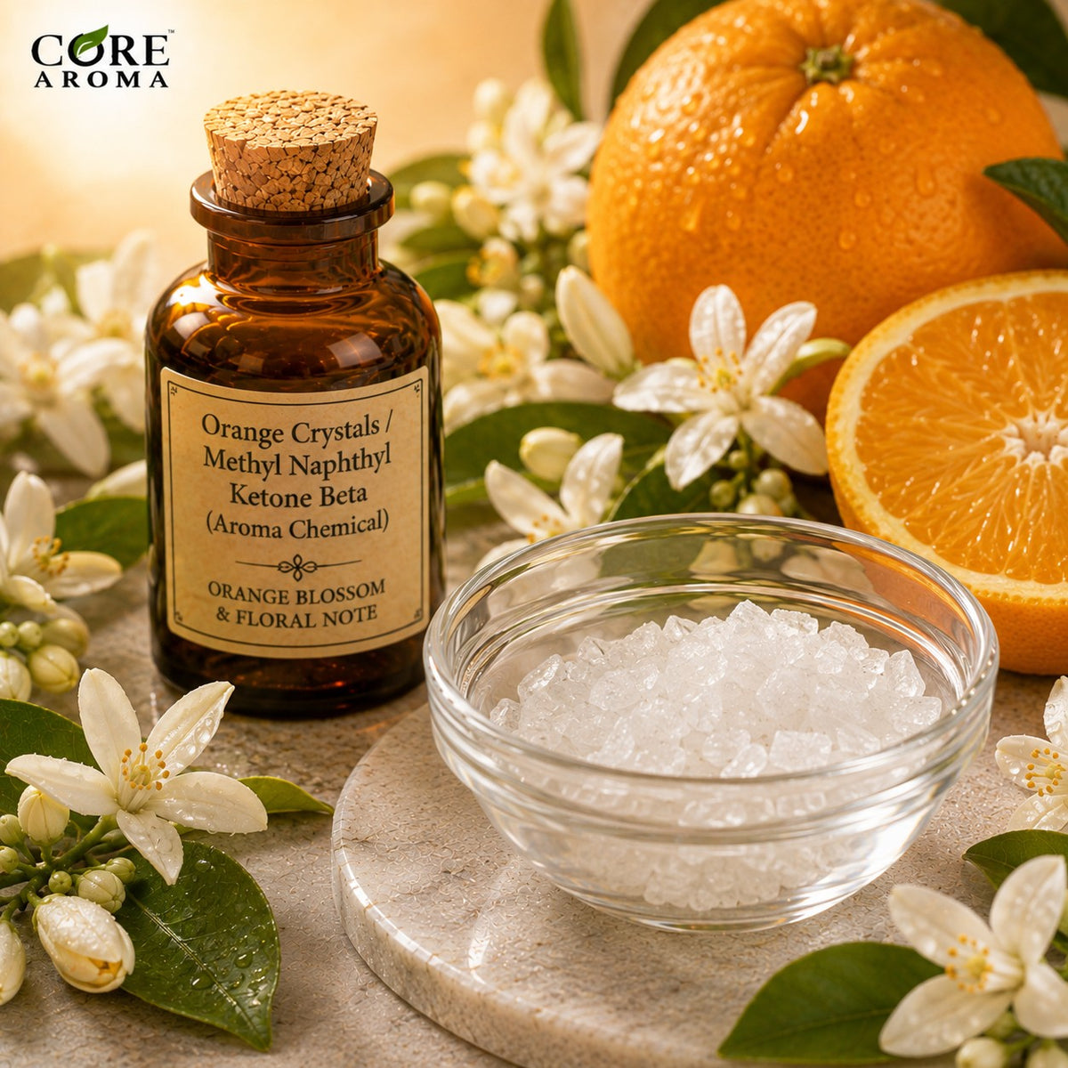 Orange Crystals / Methyl Naphthyl Ketone Beta Aroma Chemical | Orange Blossom & Floral Note