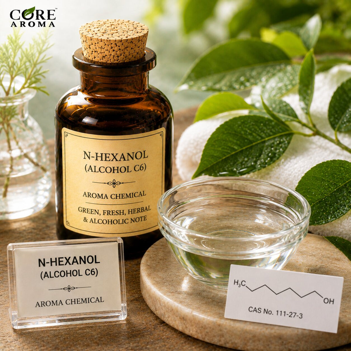 N-Hexanol / Alcohol C6 Aroma Chemical | Green, Fresh, Herbal & Fruity Note