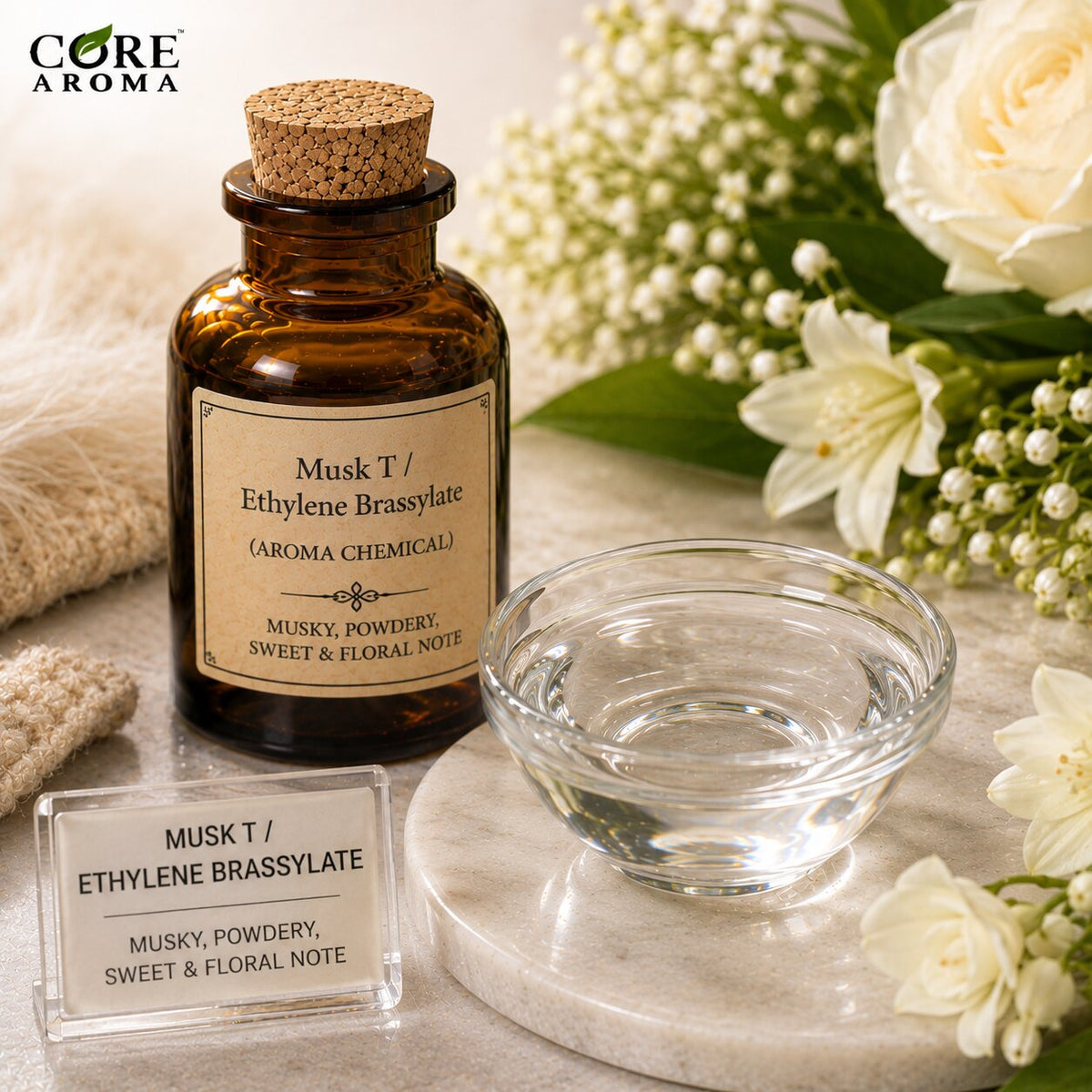 Musk T / Ethylene Brassylate Aroma Chemical | Soft, Clean & Powdery Musk Note