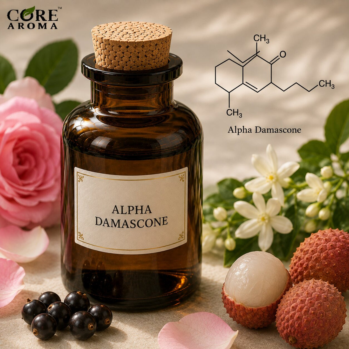 Alpha Damascone Aroma Chemical | Rose, Fruity & Woody Note