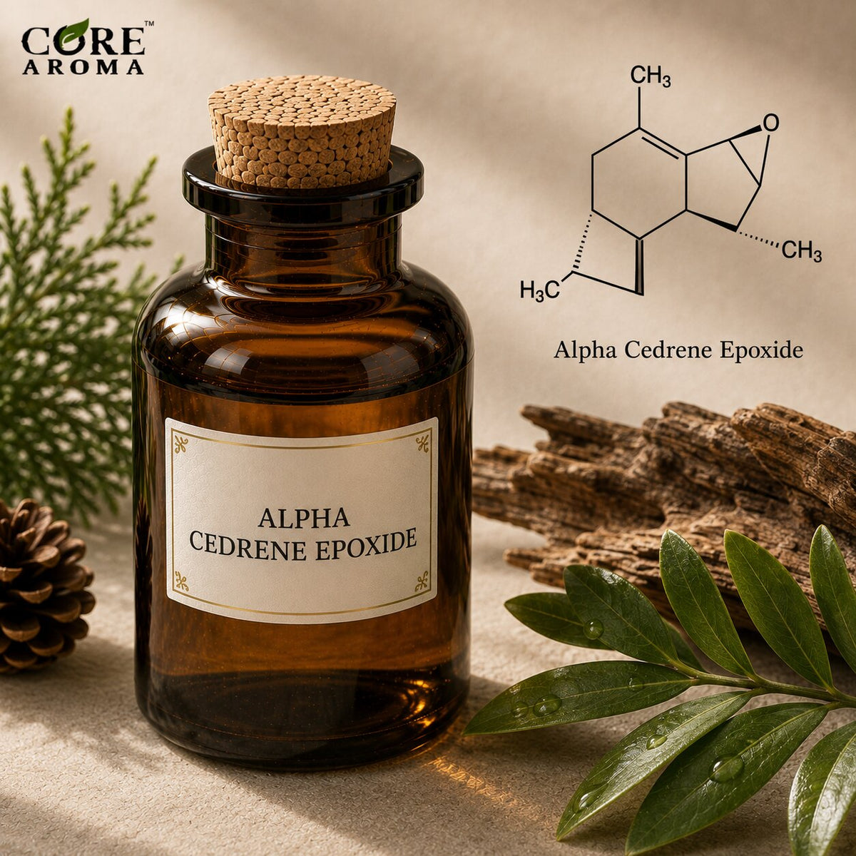 Alpha Cedrene Epoxide Aroma Chemical | Woody Cedar & Amber Note