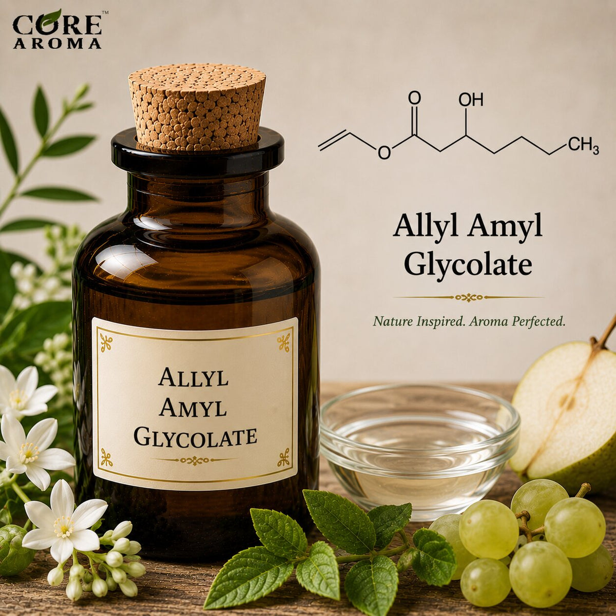 Allyl Amyl Glycolate Aroma Chemical | Fresh Green & Fruity Note