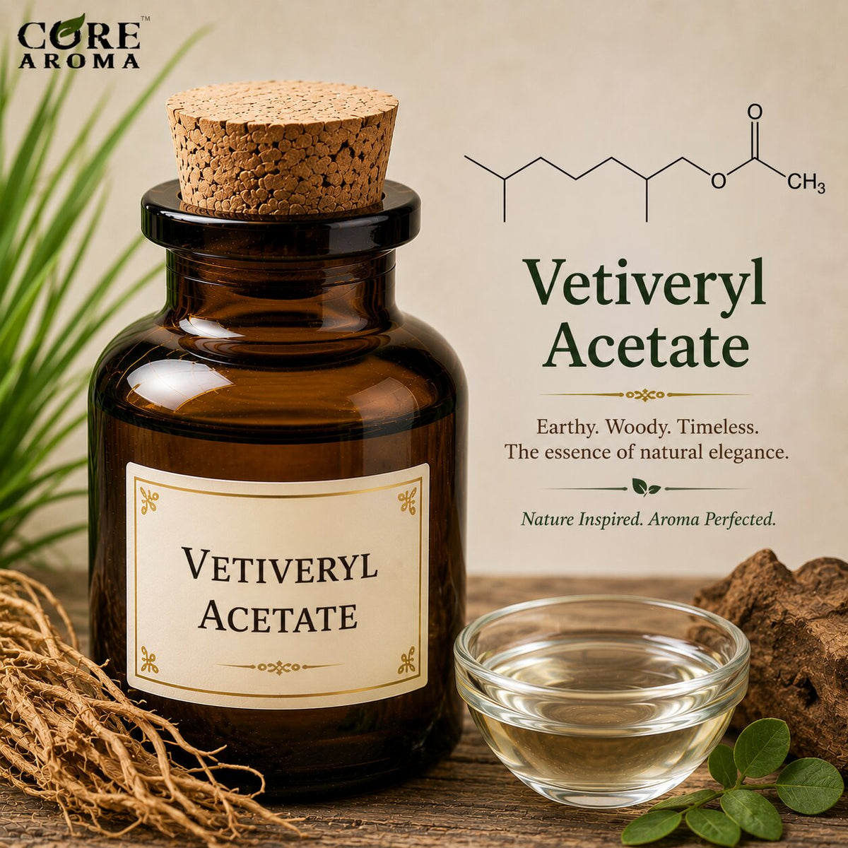 Vetiveryl Acetate Aroma Chemical | Smooth Woody Vetiver Note