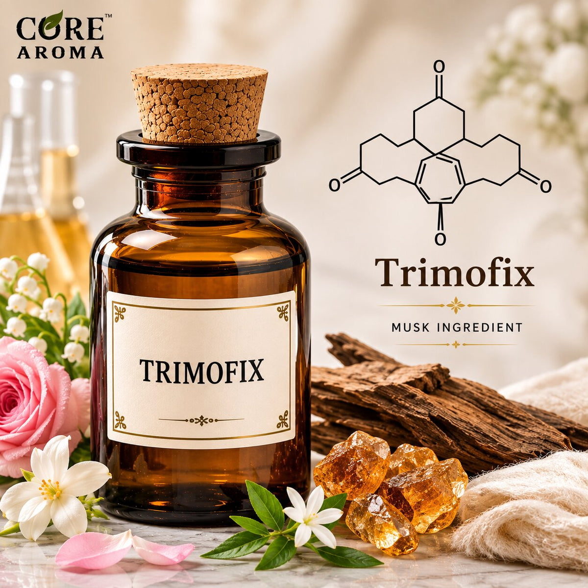 Trimofix Aroma Chemical | Woody Amber & Fixative Note