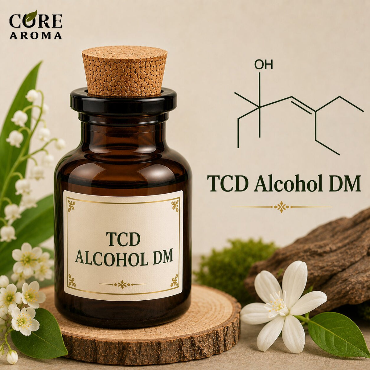 TCD Alcohol DM Aroma Chemical | Clean Woody & Floral Note