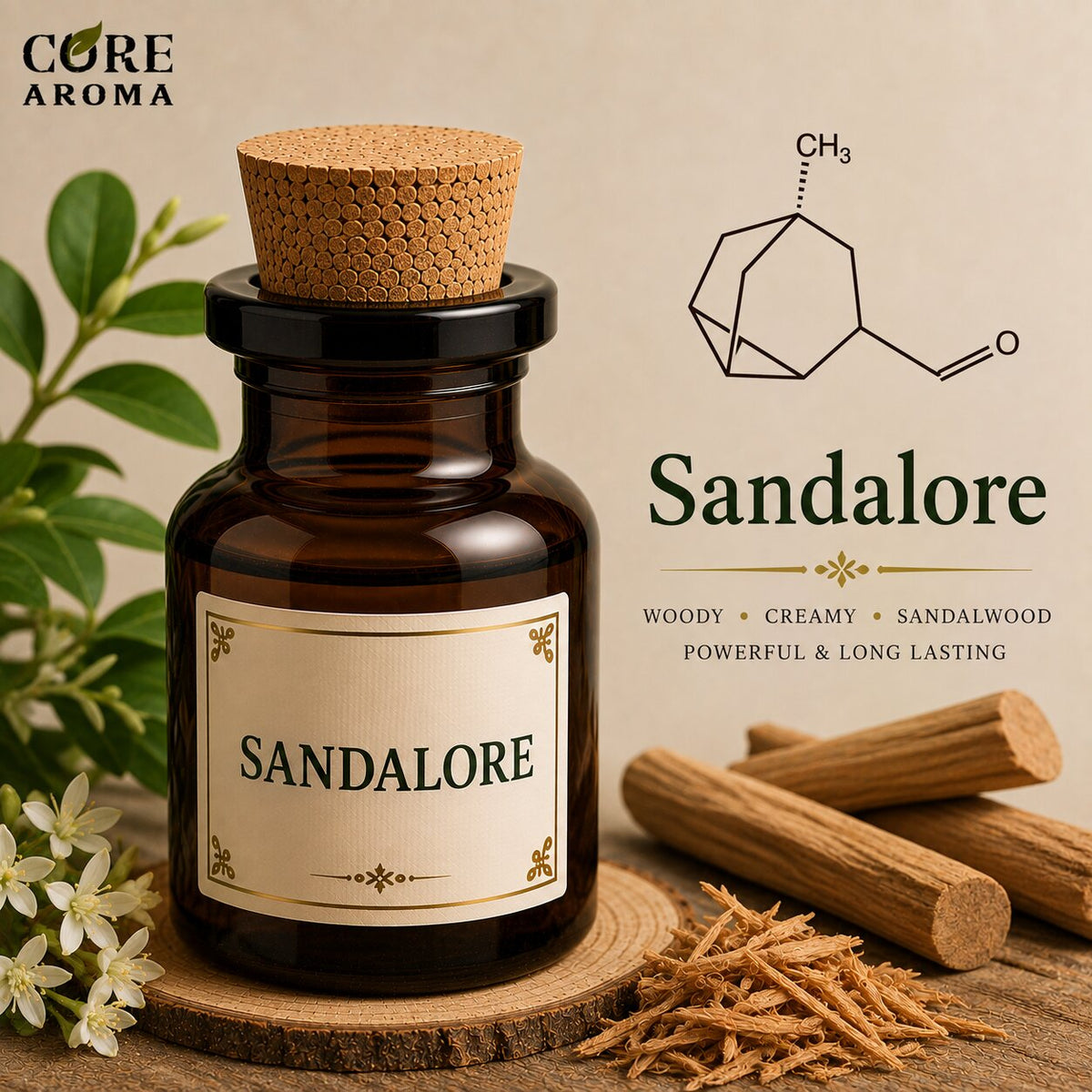 Sandalore Aroma Chemical | Creamy Sandalwood Note