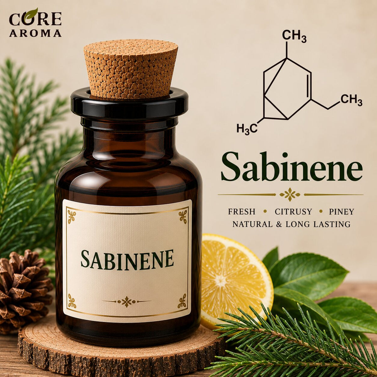 Sabinene Aroma Chemical | Fresh Pine & Spicy Terpene Note