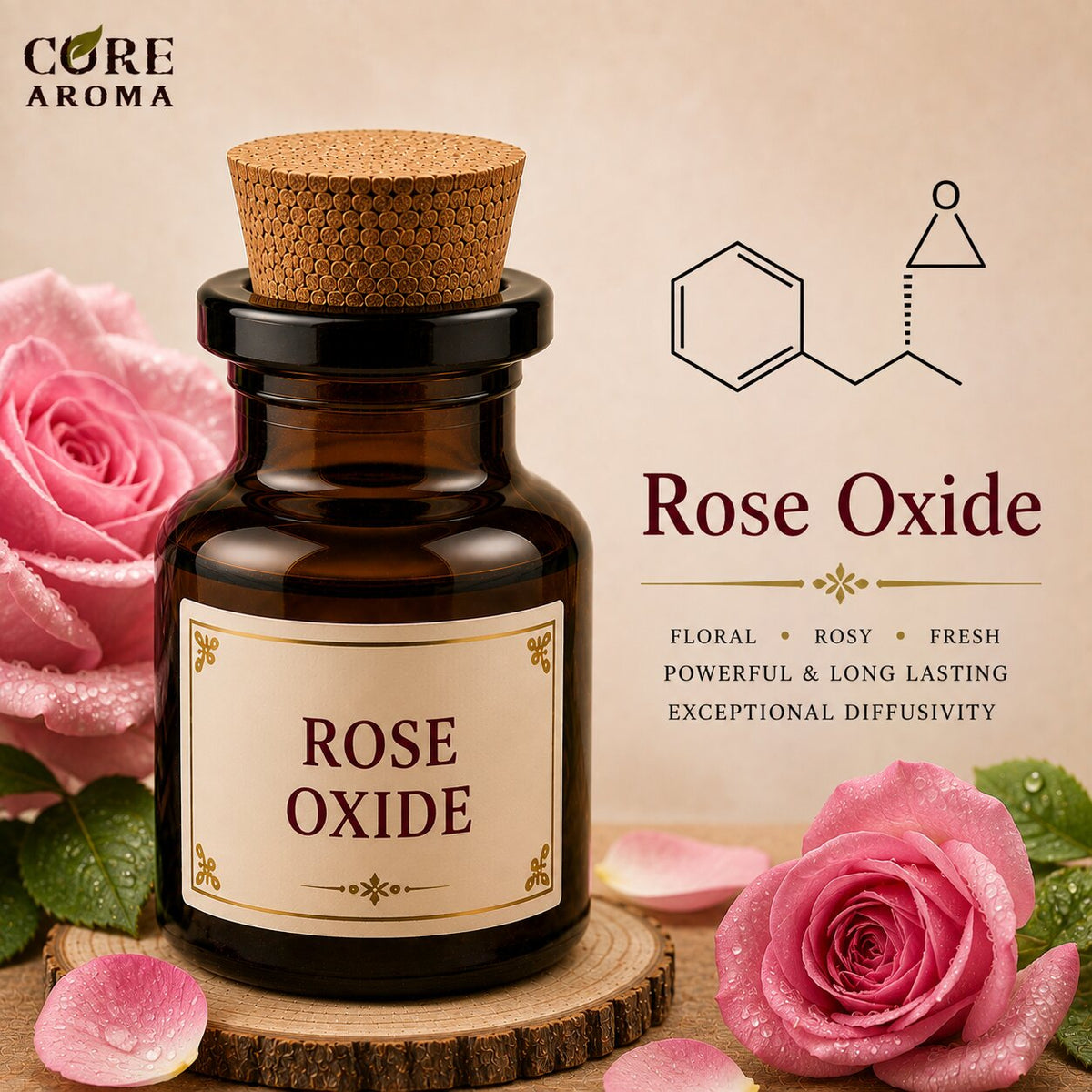 Rose Oxide Aroma Chemical | Fresh Green Rose Note