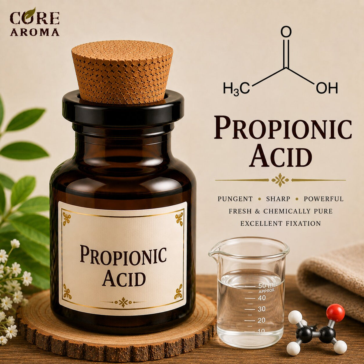 Propionic Acid Aroma Chemical | Sour & Sharp Fatty Note