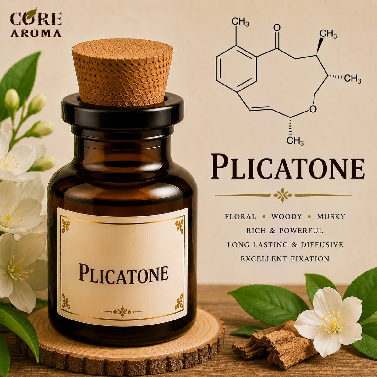 Plicatone Aroma Chemical | Fresh Floral & Green Note