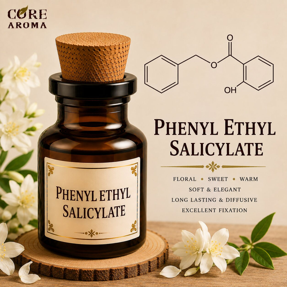 Phenyl Ethyl Salicylate Aroma Chemical | Sweet Floral Note