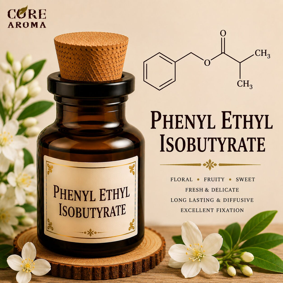 Phenyl Ethyl Isobutyrate Aroma Chemical | Fruity Floral Note