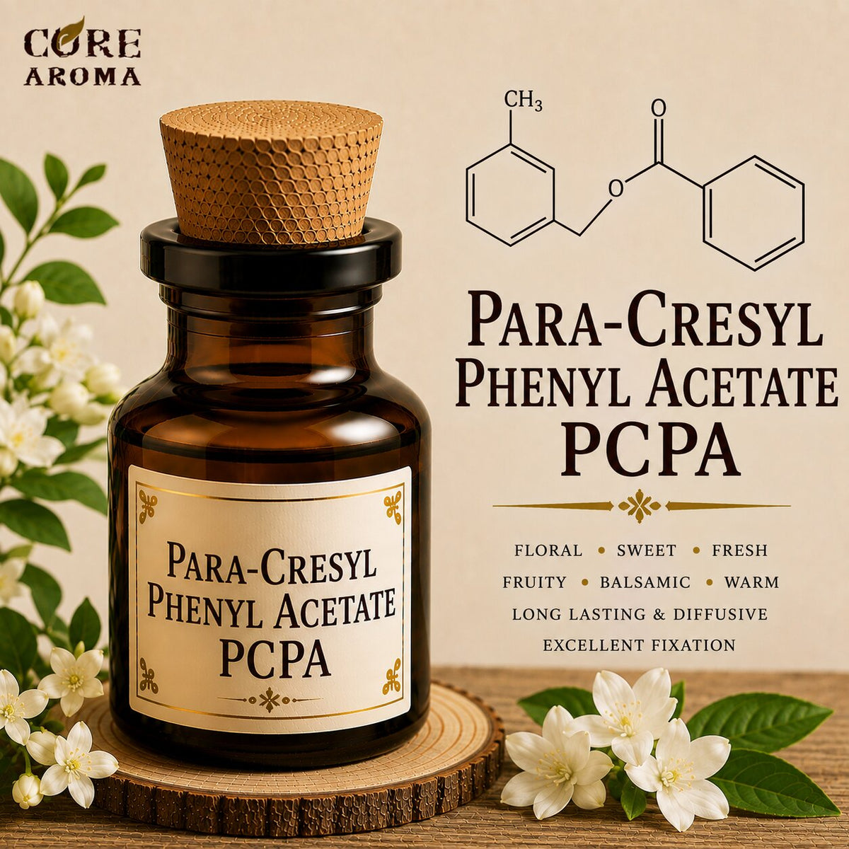 Para-Cresyl Phenyl Acetate PCPA | Animalic Floral Note
