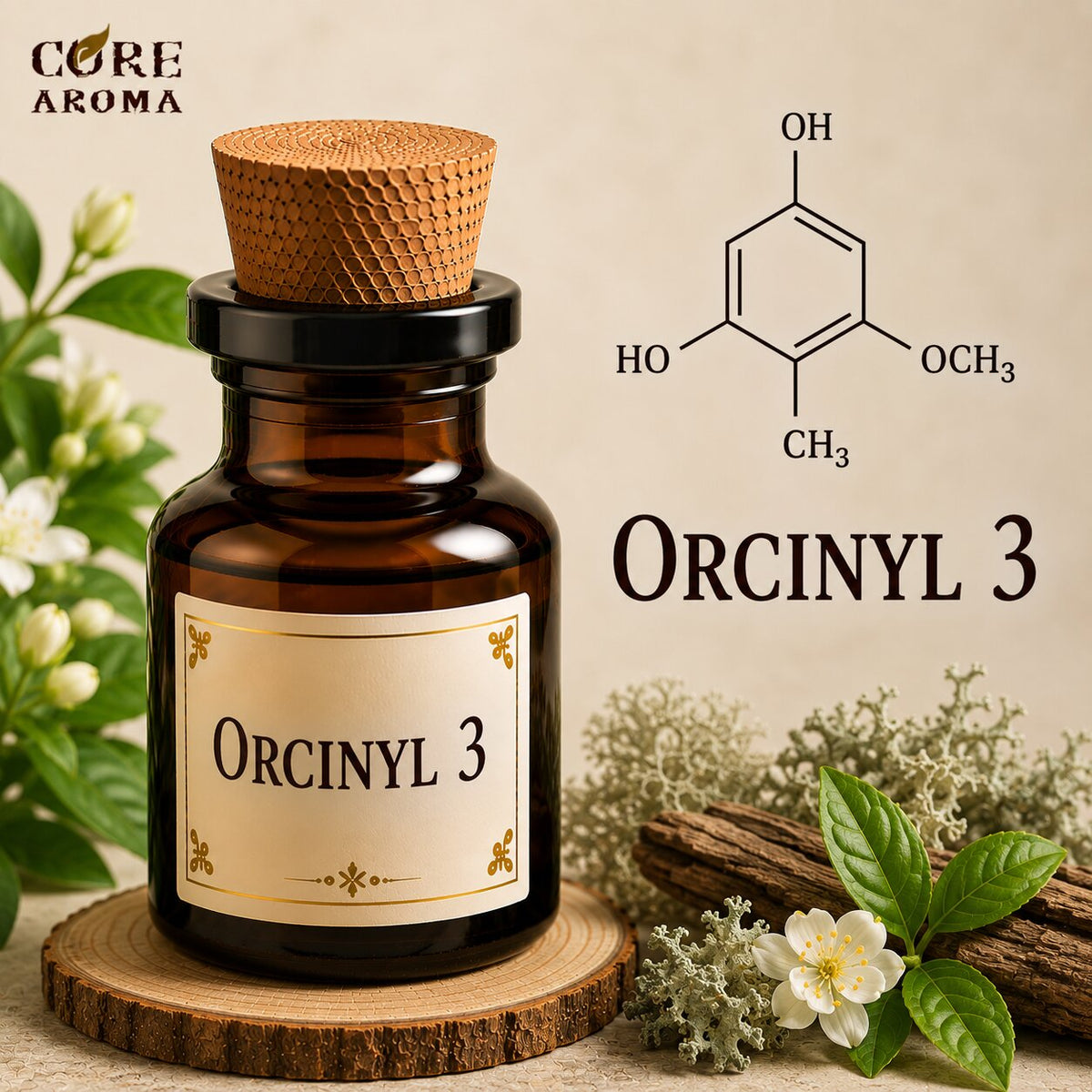 Orcinyl 3 Aroma Chemical | Woody Amber & Mossy Note