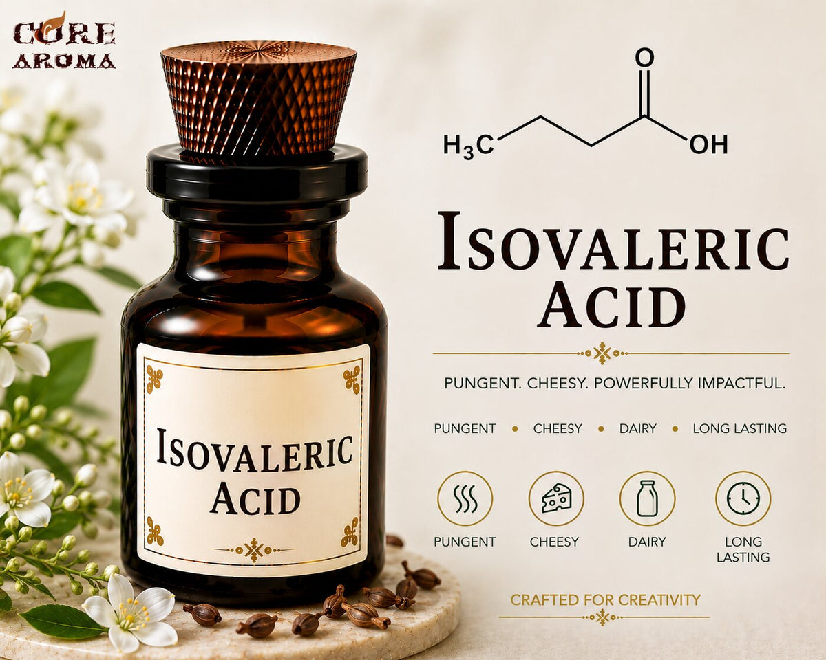 Isovaleric Acid Aroma Chemical | Sharp Cheesy & Animalic Note