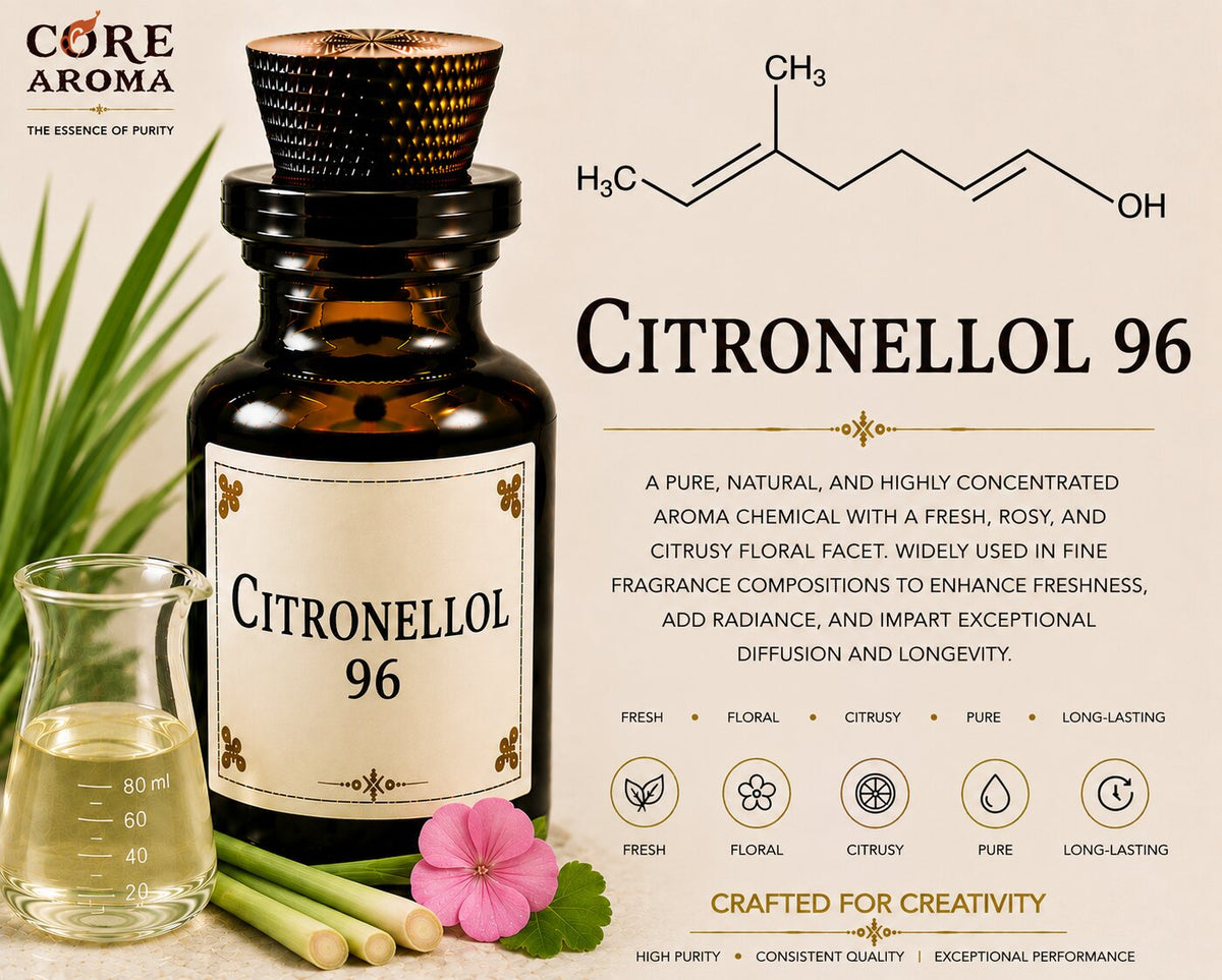 Citronellol 96 Aroma Chemical | Rose Floral Ingredient