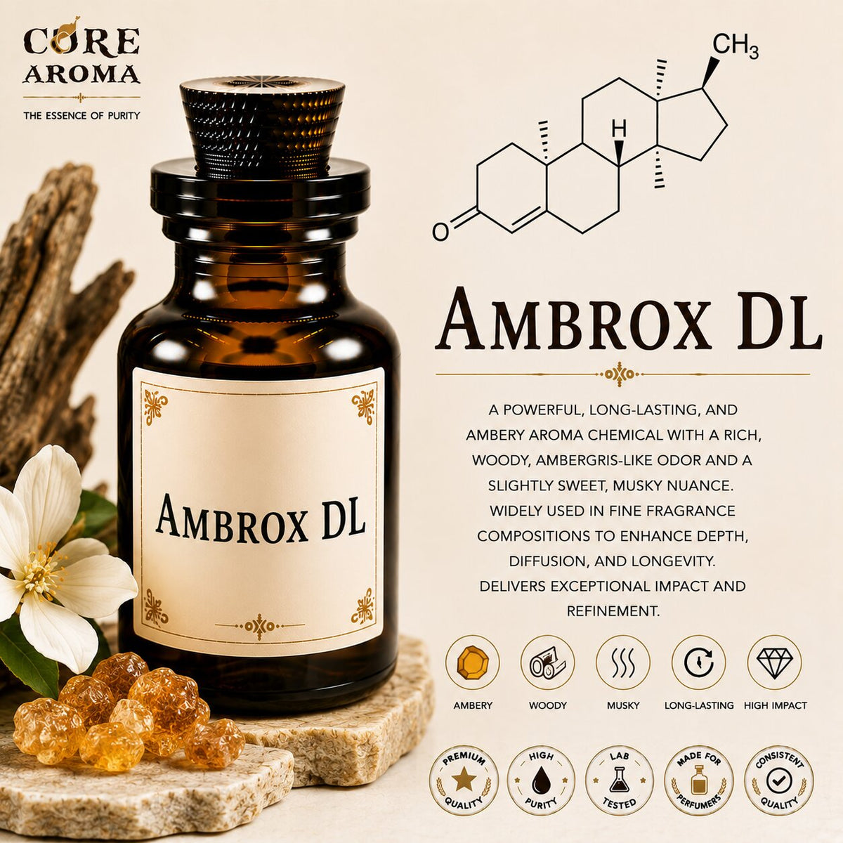 Ambrox DL Aroma Chemical | Amber Woody | Core Aroma